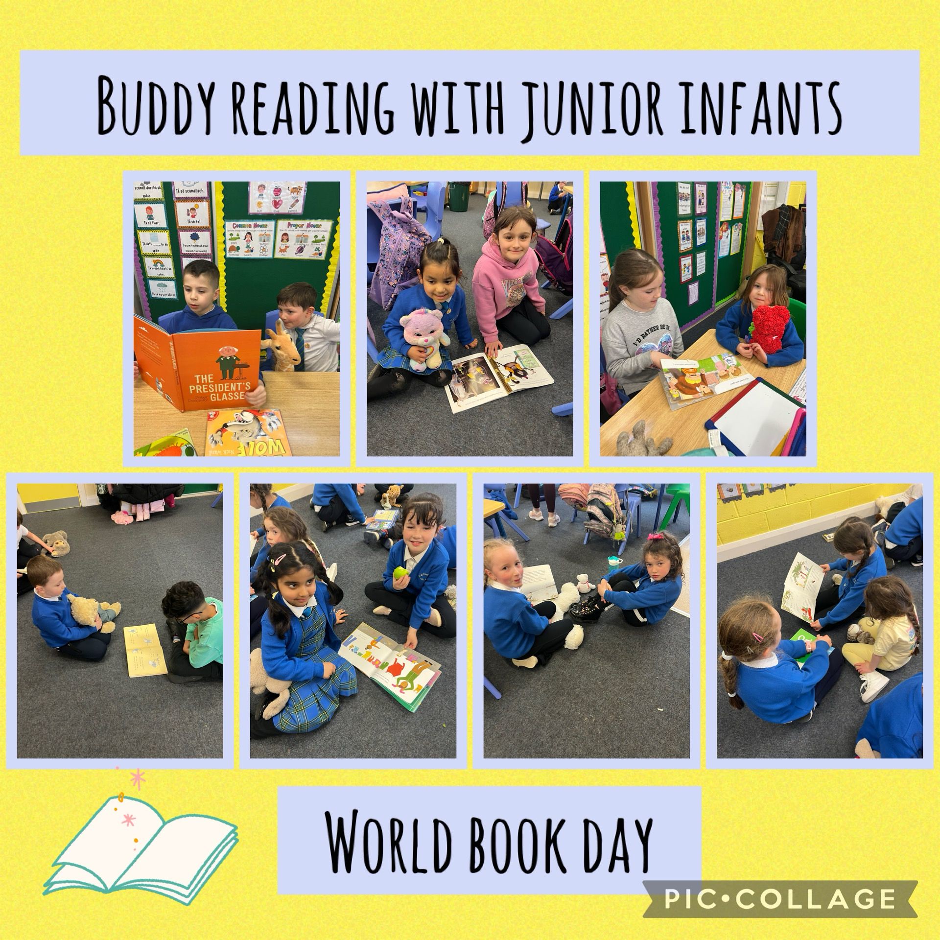 World Book Day 2025 was a great success! The children brought in their teddies to hold during story-time. Some classes paired up for buddy reading. We look forward to our whole-school celebration tomorrow.